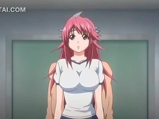 Ružový vlasy anime cutie kurvička fucked proti the