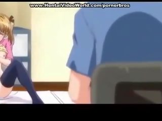 Anime tini diáklány kezdődik tréfa fasz -ban ágy
