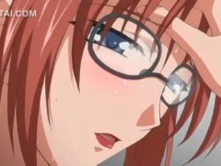 Anime školské sex video s veľký učiteľka získavanie pička fucked